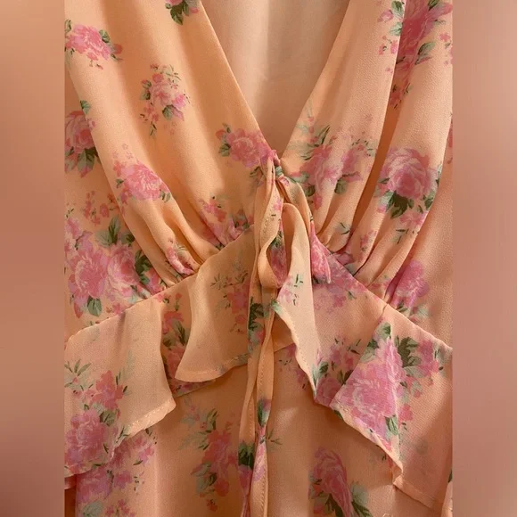 LoveShackFancy For Target Pink/Peachy Fleur Dress Size 2 - Picture 5 of 14